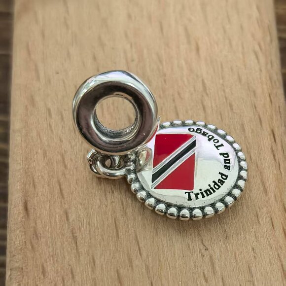 Pandora Republic of Trinidad and Tobago Charm, S925 Silver Bracelets - Picture 3 of 4